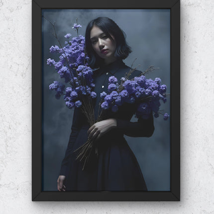 Midnight Bloom – Dark Floral Art Print