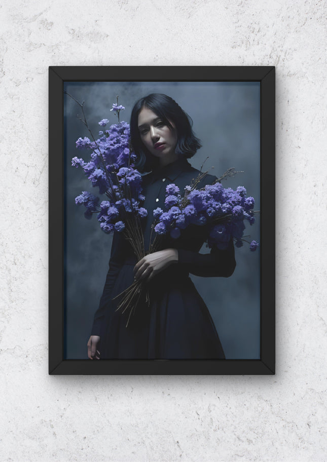 Midnight Bloom – Dark Floral Art Print