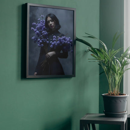 Midnight Bloom – Dark Floral Art Print