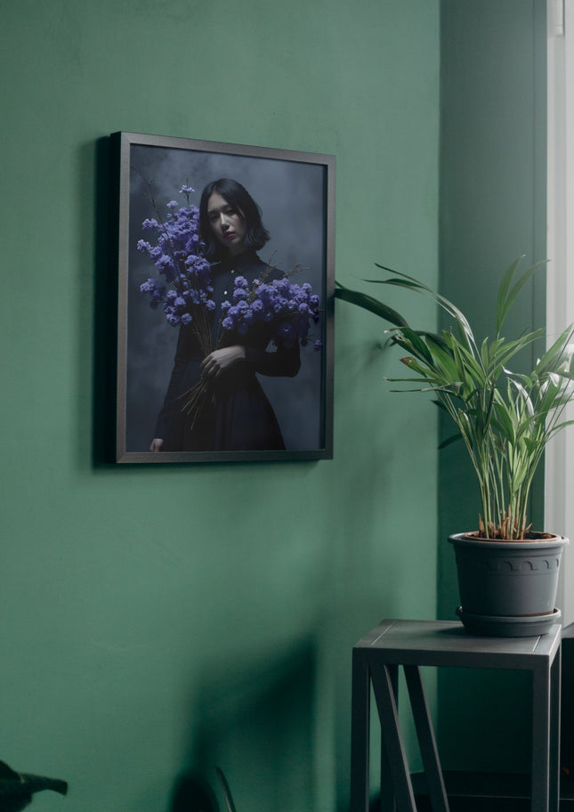 Midnight Bloom – Dark Floral Art Print