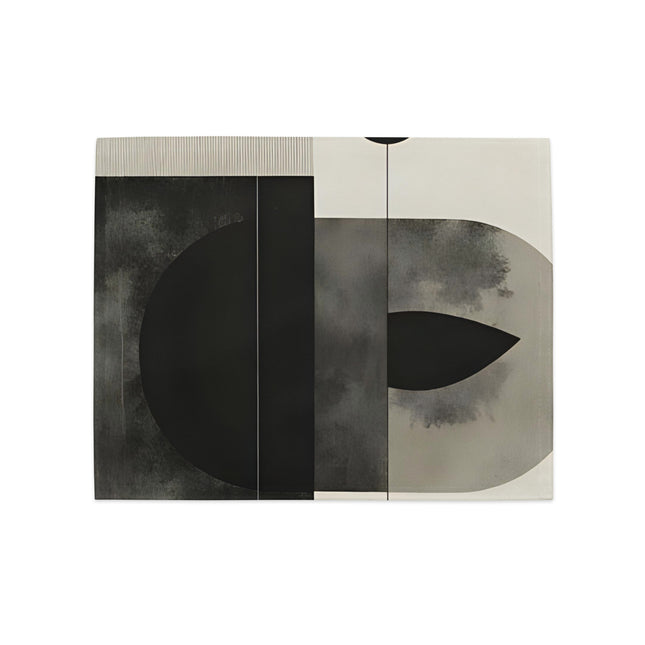 Modern placemat set for dining table - neutral minimalist table setting with contemporary design by MoViStudioCo